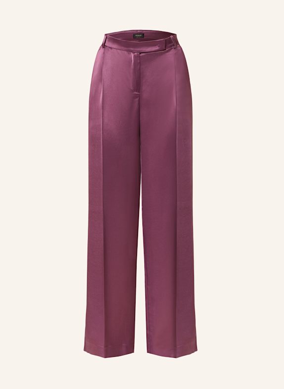 PINKO Marlenehose LAON aus Satin DUNKELROT