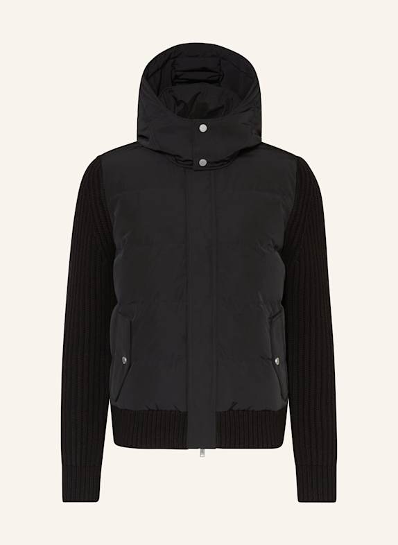 MOOSE KNUCKLES Daunenmantel BERLAND mit abnehmbarer Kapuze SCHWARZ