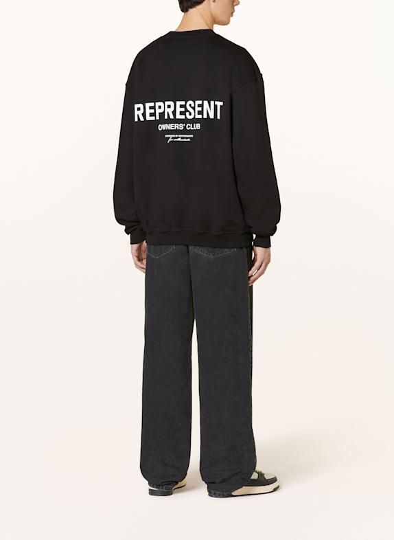 REPRESENT Sweatshirt ZWART / WIT