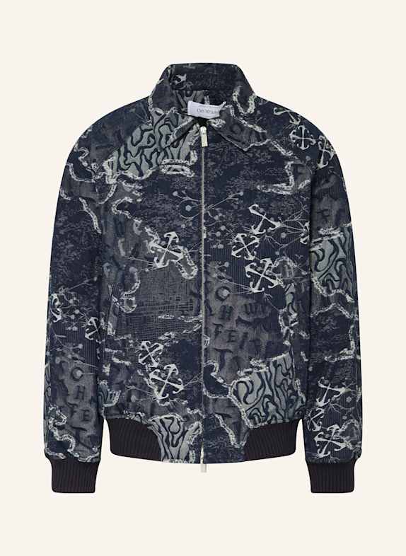 Off-White Jacquard blouson DARK BLUE/ ECRU/ BLUE