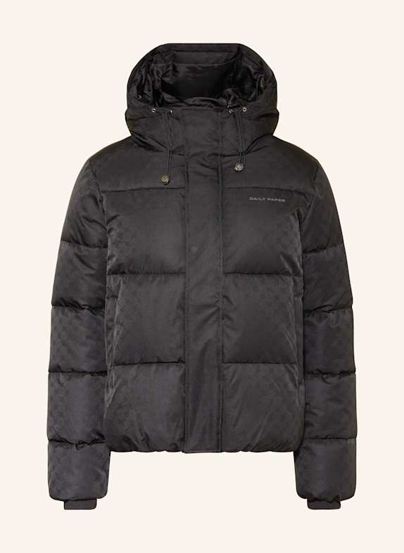 DAILY PAPER MONOGRAM quilted jacket BLACK
