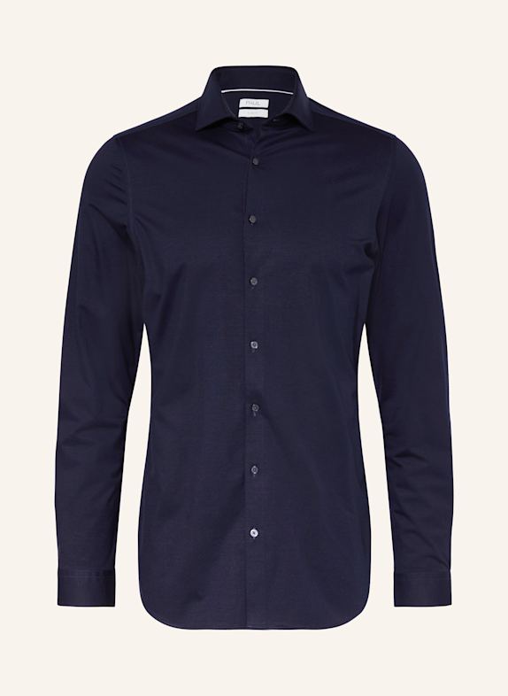 PAUL Žerzejová košile Slim Fit TMAVĚ MODRÁ