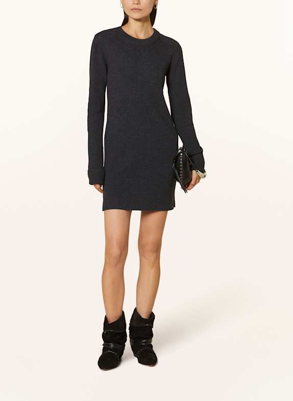 MARANT ÉTOILE Strickkleid GARNER mit Merinowolle DUNKELGRAU