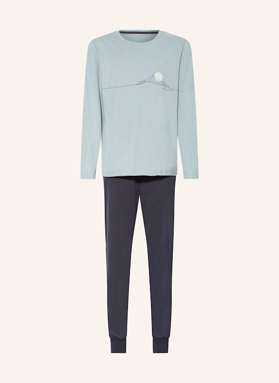 Sanetta Schlafanzug MINT/ BLAU