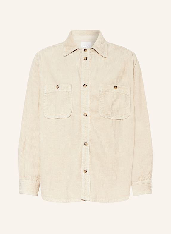 ISABEL MARANT Cordhemd NARIO Comfort Fit ECRU
