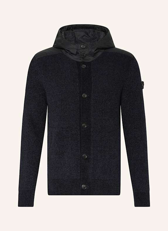 PEUTEREY Strickjacke HAYUK BMAT DUNKELBLAU/ DUNKELGRAU