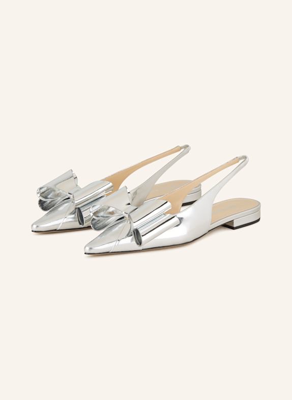 MACH & MACH Slingballerinas LE CADEAU SILBER