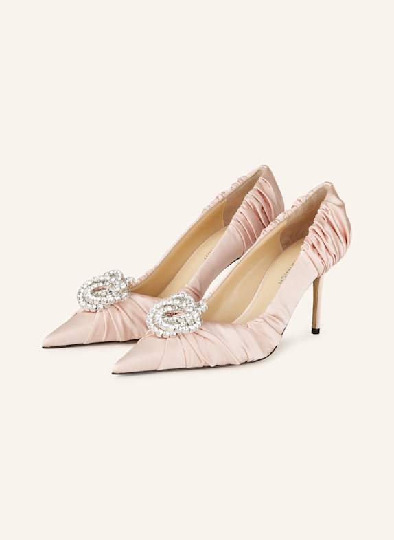 MACH & MACH Pumps GALAXY mit Schmucksteinen ROSA
