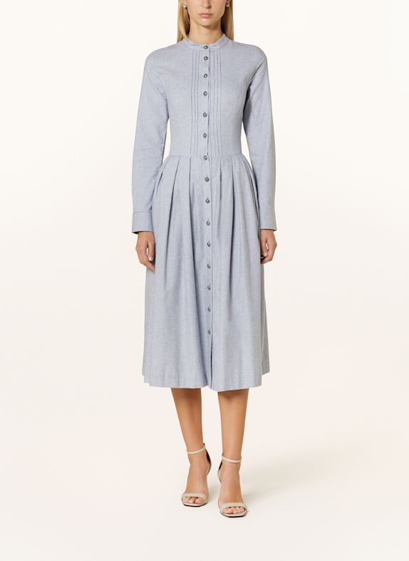 BERWIN & WOLFF Trachten flannel dress LIGHT BLUE