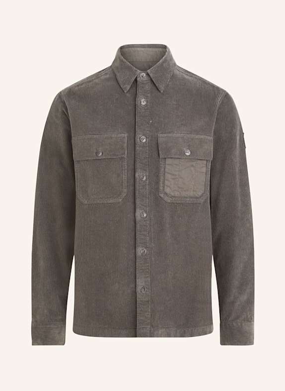 BELSTAFF Corduroy overshirt FALLGATE Comfort Fit DARK GRAY