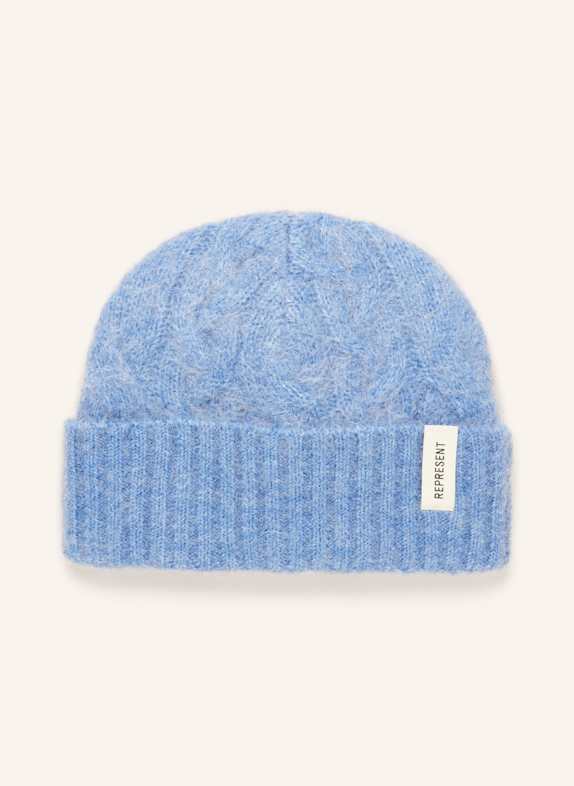 REPRESENT Mütze mit Mohair BLAU