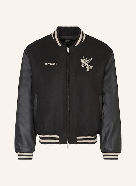 REPRESENT College-Jacke BELLEROPHON SCHWARZ