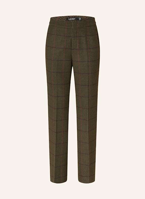 Garcia Jeans Leggings Wide leg trousers OLIVE/ RED/ DARK RED
