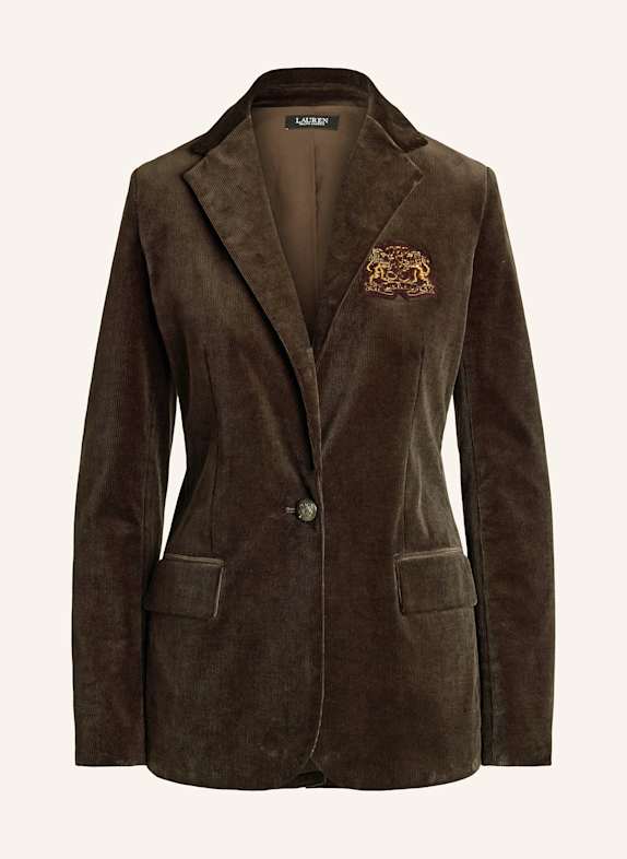 LAUREN RALPH LAUREN Cordblazer DUNKELBRAUN