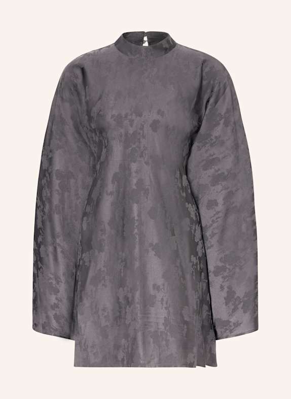 ROTATE Jacquard-Kleid DUNKELGRAU