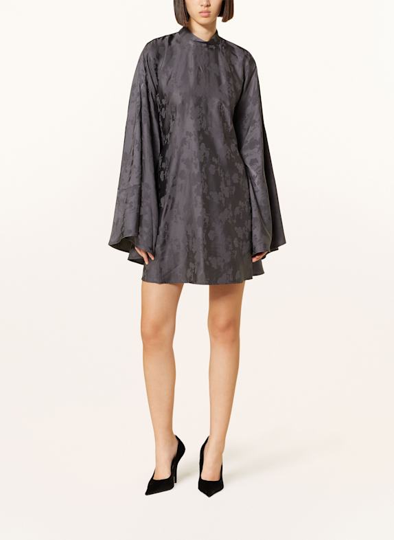 ROTATE Jacquard-Kleid DUNKELGRAU