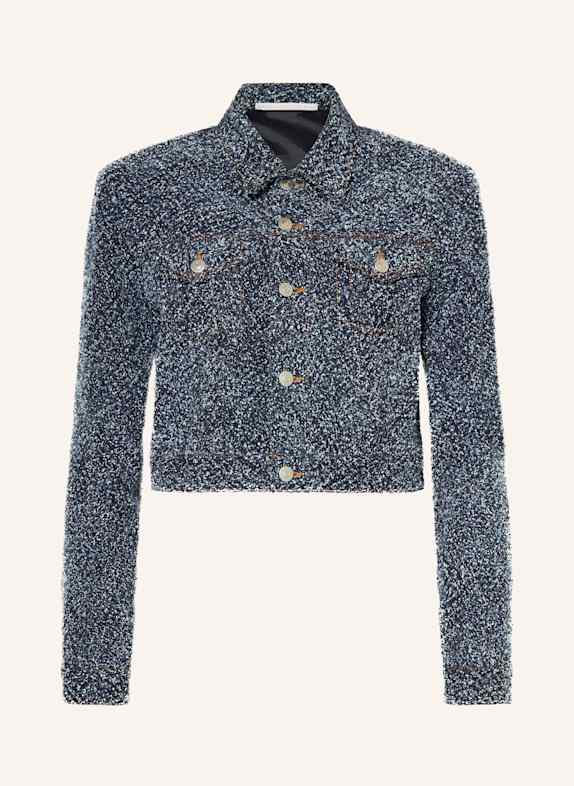 STELLA McCARTNEY Boxy jacket in bouclé 4224 BLUE BOUCLE DENIM