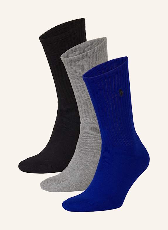 POLO RALPH LAUREN 3er-Pack Socken 002 grey heather