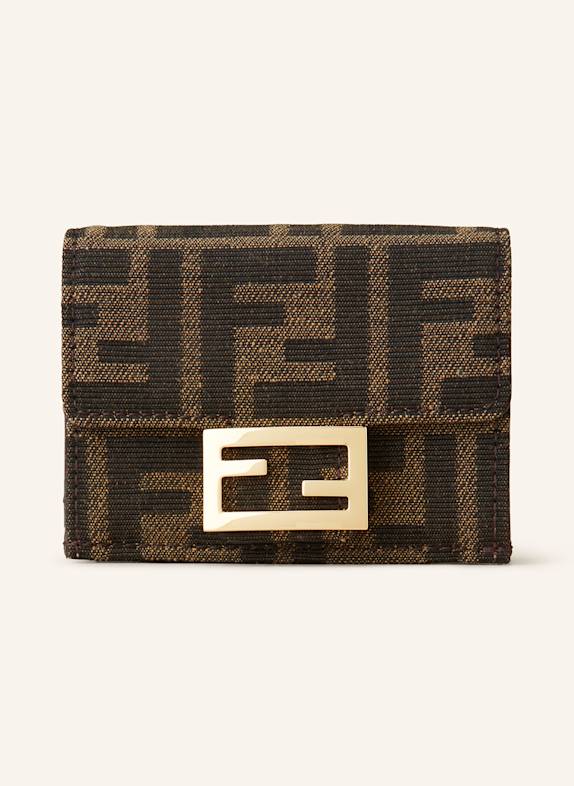 FENDI Geldbörse FF BRAUN/ BEIGE