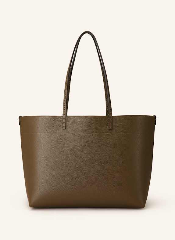 FENDI Shopper ROLL MEDIUM SELLERIA mit Pouch KHAKI