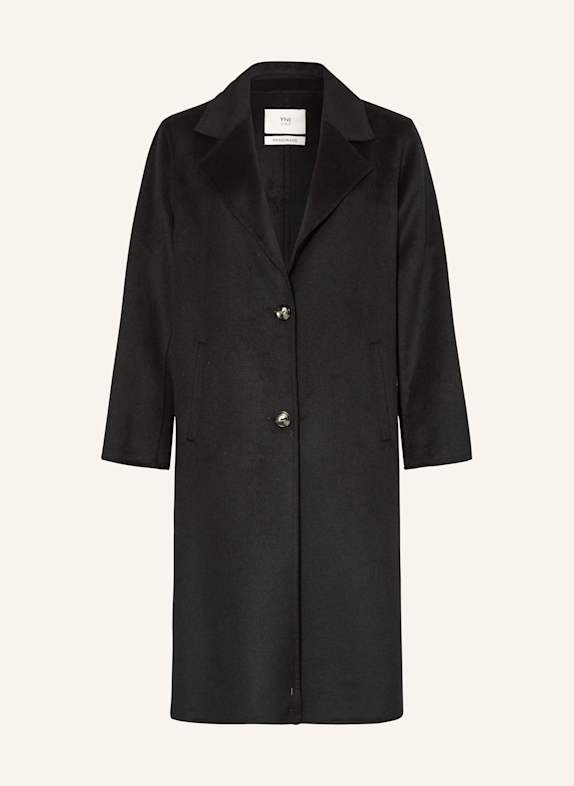 YNI STUDIO Płaszcz TORA CZARNY