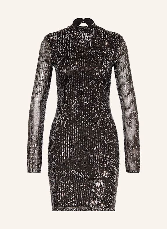 LIPSY Cocktailkleid mit Pailletten und Cut-out SCHWARZ/ SILBER