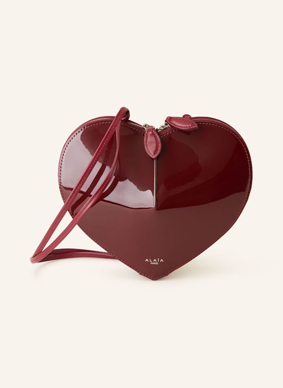 ALAÏA Umhängetasche LE COEUR DUNKELROT
