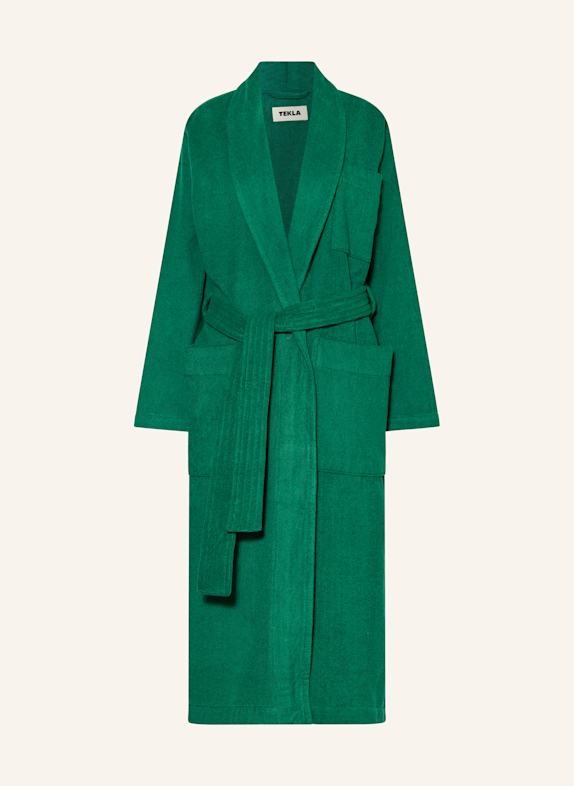 TEKLA Unisex-Bademantel DUNKELGRÜN