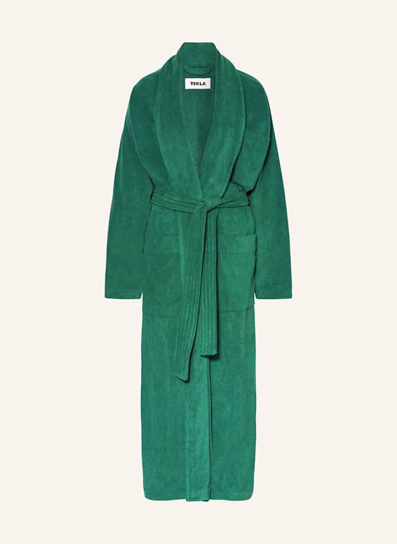 TEKLA Unisex-Bademantel TEAL DUNKELGRÜN