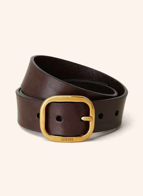 LOEWE Ledergürtel DUNKELBRAUN