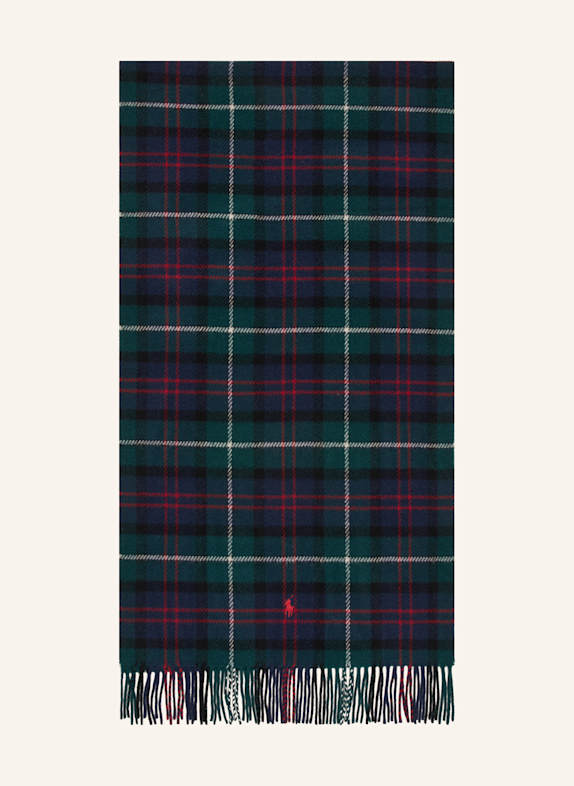 POLO RALPH LAUREN Schal DUNKELGRÜN/ DUNKELBLAU/ ROT
