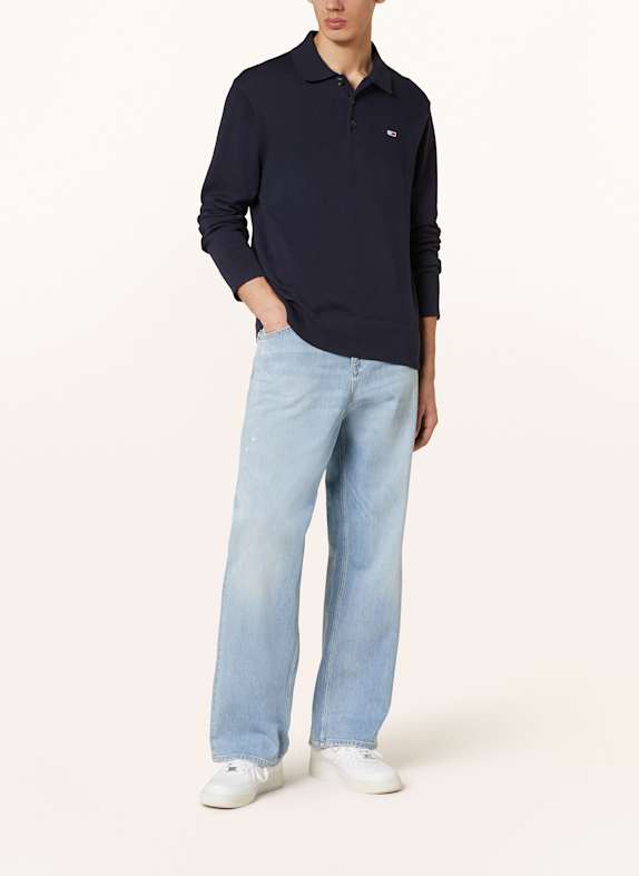 TOMMY JEANS Gebreid poloshirt DONKERBLAUW