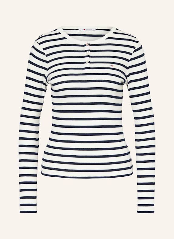 TOMMY JEANS Longsleeve WEISS/ DUNKELBLAU