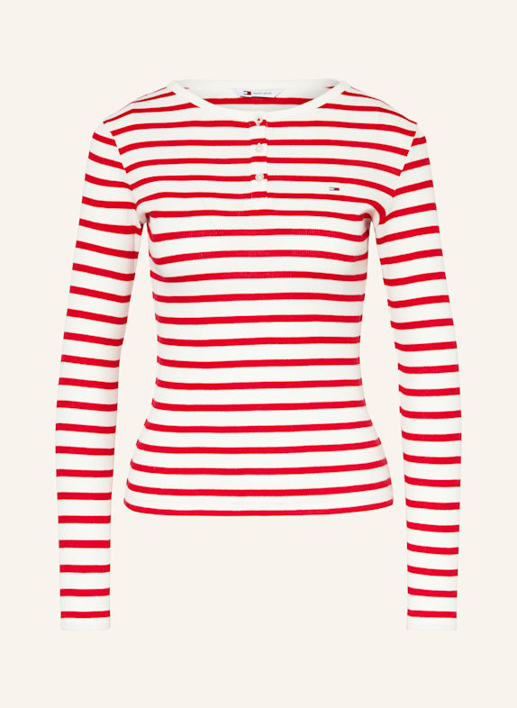 TOMMY JEANS Longsleeve WEISS/ ROT