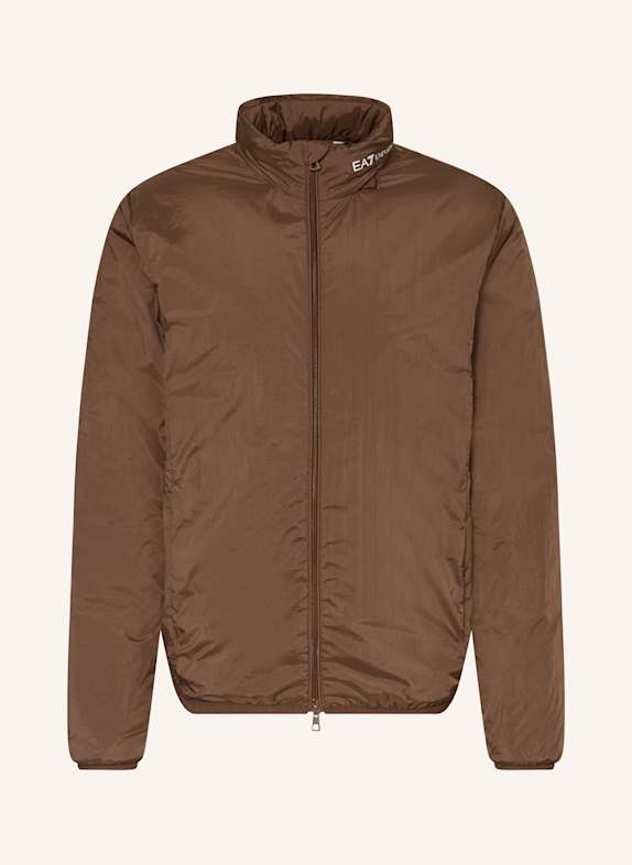 Giorgio ARMANI loafers logo-embroidered short-sleeve polo shirt Outdoor jacket BROWN