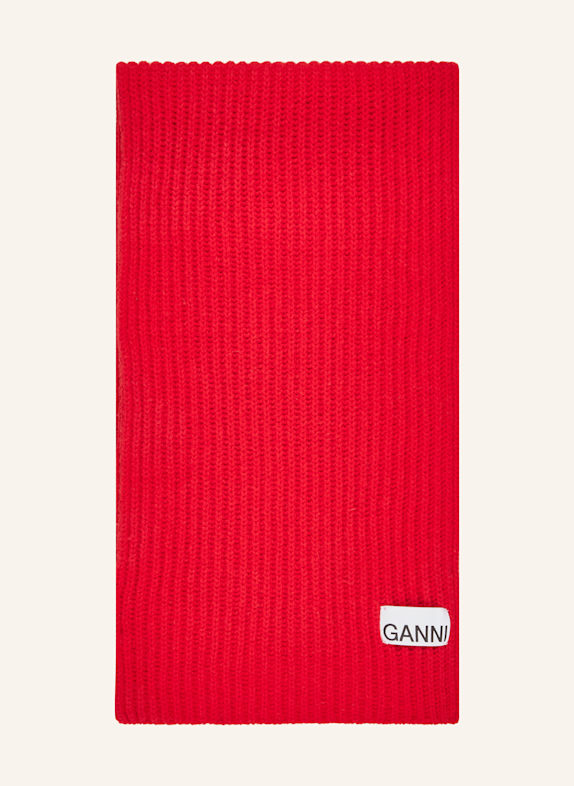 GANNI Schal ROT