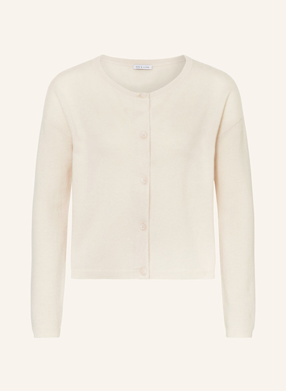 MRS & HUGS Cardigan with cashmere ECRU