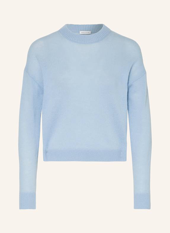 MRS & HUGS Pullover mit Cashmere HELLBLAU