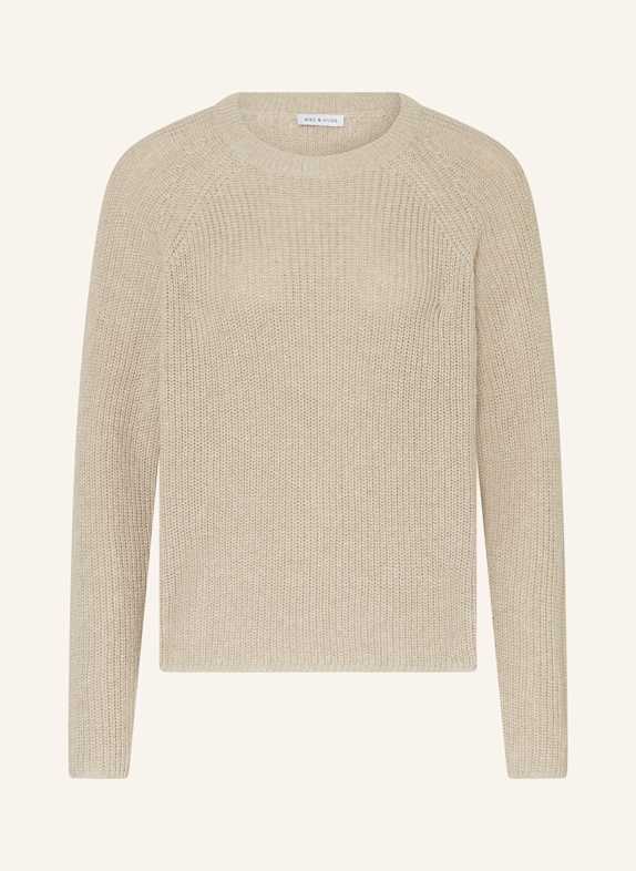 MRS & HUGS Pullover mit Leinen BEIGE