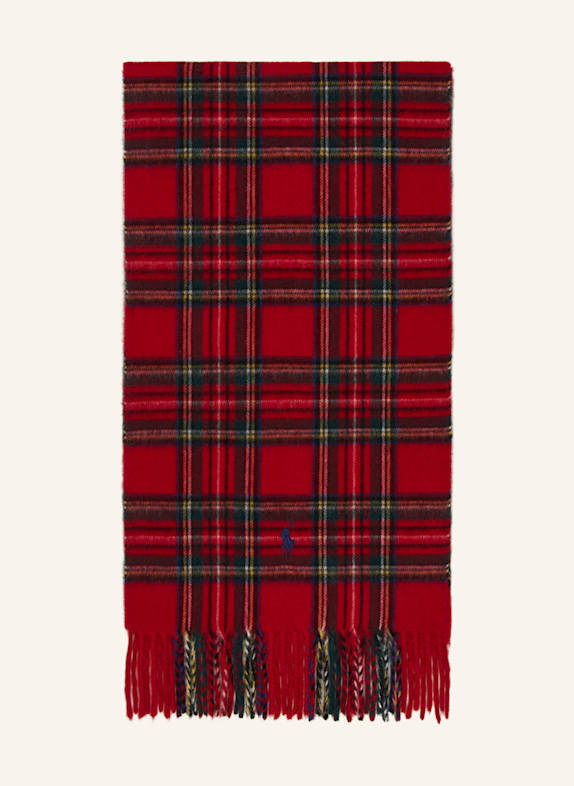 POLO RALPH LAUREN Cashmere-Schal ROT/ BLAU/ GELB