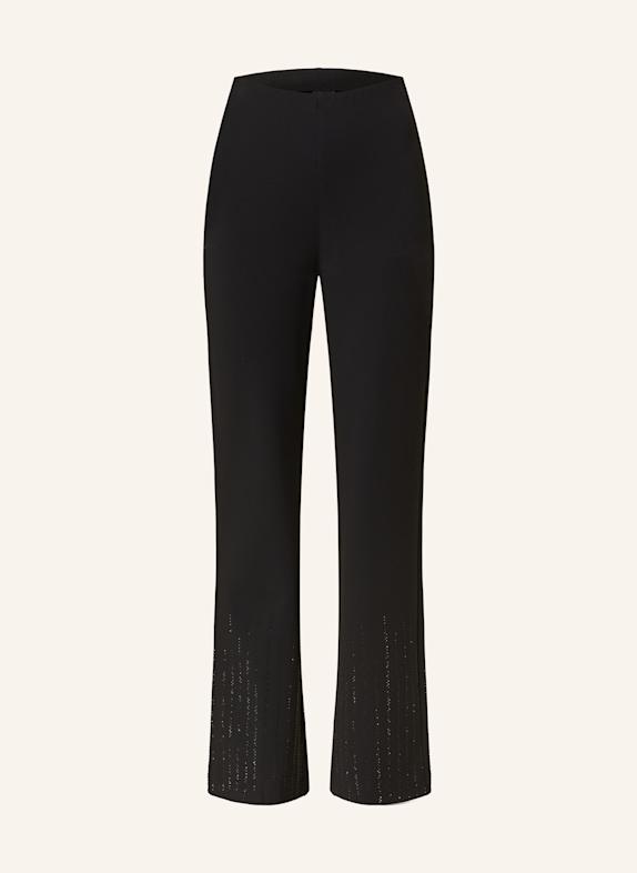 MAC Hose FLARE mit Schmucksteinen SCHWARZ