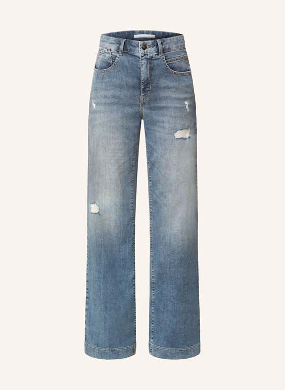 MAC Straight Jeans PALAZZO D459 river blue destroyed