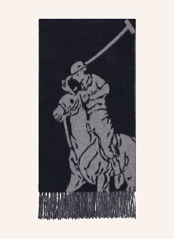 POLO RALPH LAUREN Schal DUNKELBLAU/ HELLGRAU