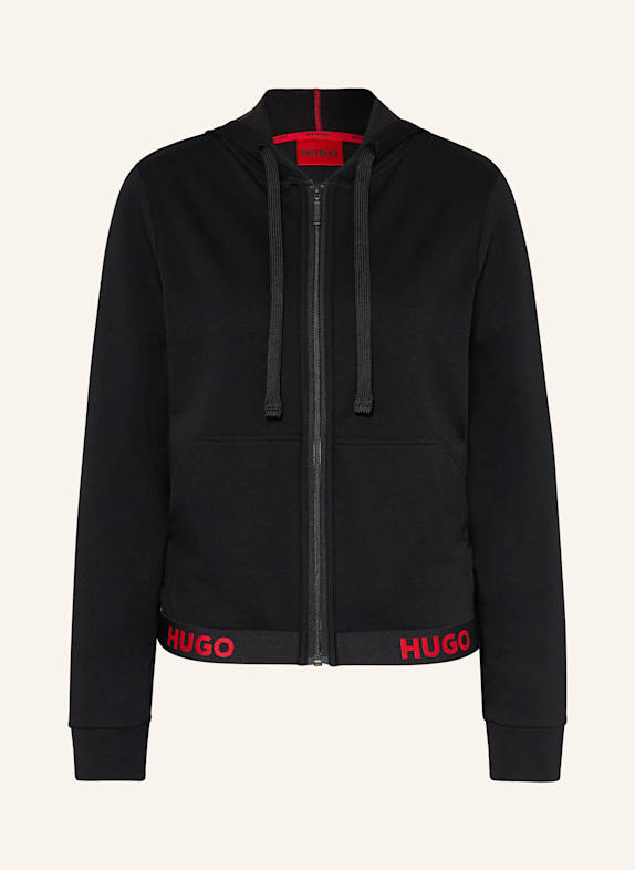 HUGO Veste sweat lounge SPORTY LOGO NOIR