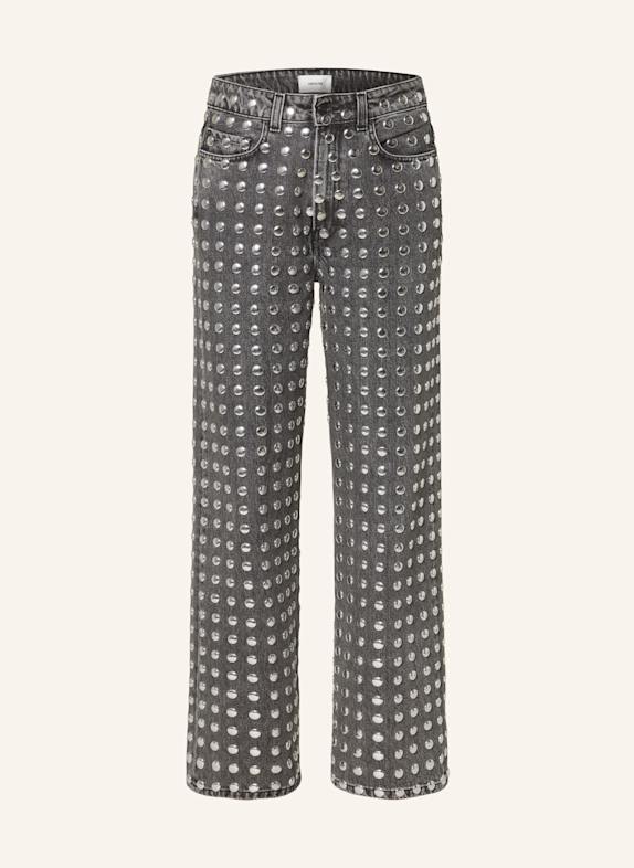 HAIKURE Straight Jeans WINONA mit Nieten L0865 BLACK STUDDED
