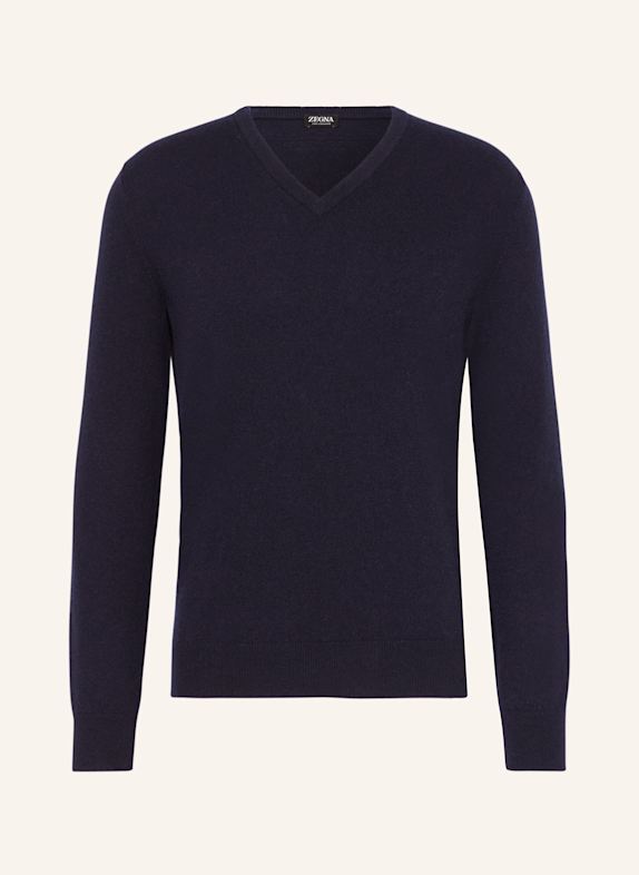 ZEGNA Cashmere-Pullover DUNKELBLAU