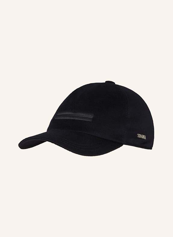 ZEGNA Flanell-Cap DUNKELBLAU