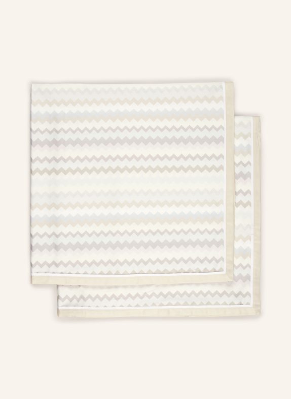 MISSONI Home Kissenbezug VALPARAISO CREME/ HELLGRAU/ ECRU