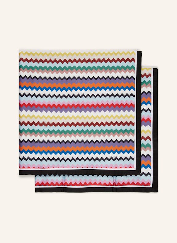 MISSONI Home Kissenbezug VALPARAISO WEISS/ DUNKELBLAU/ LILA