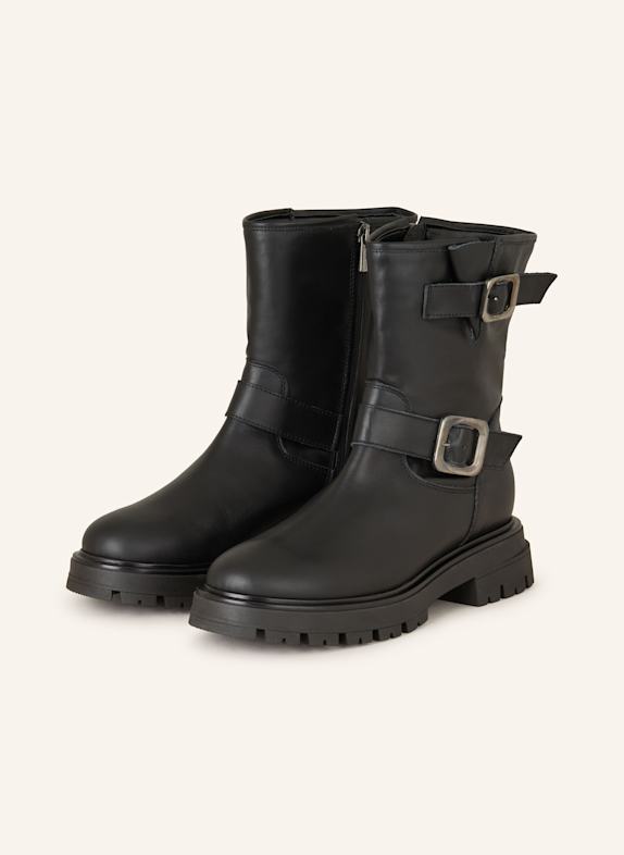 darling harbour Biker Boots SCHWARZ